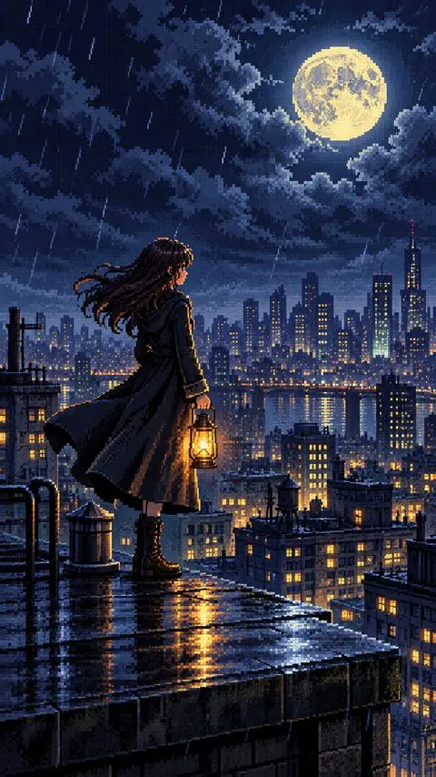A Pixel art style frame